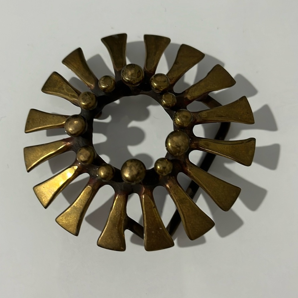 Large brass belt buckle